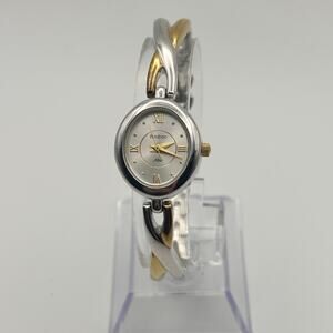 Armitron Now Silver & Gold Stainless Steel Women’s Watch Working New Battery